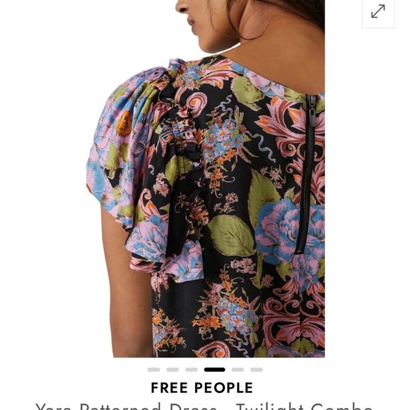 Free People Yara Oversized Day Dress. “Twilight Combo” color. EUC. Lined. Size S - Picture 4 of 15